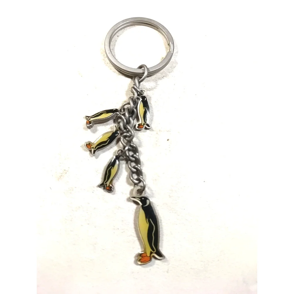 Penguin Keychain Metal Charms